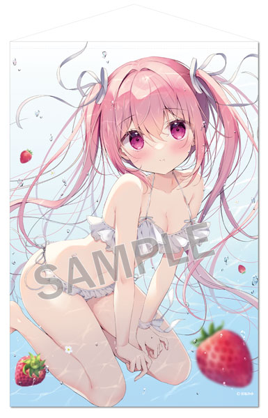 Brendream Miyu Miyasaka B1 Wall Scroll Aqua Rira-chan รูปภาพ 1