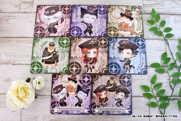 AmiAmi [Character & Hobby Shop]  The Vampire Dies in No Time x Sanrio  Characters Dolomite Absorbent Coaster Hinaichi x CoroCoro Kuririn(Released)