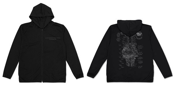 Made in Abyss The Golden City of the Scorching Sun Abyss Map Thin Dry Hoodie /BLACK-L