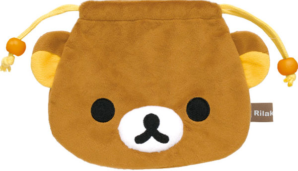 Rilakkuma Face Plush Pen Pouches