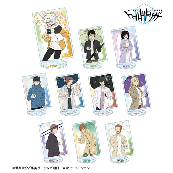 AmiAmi [Character & Hobby Shop]  TV Anime World Trigger New Illustration  Going Out on a Rainy Day ver. Trading Tin Badge 10Pack BOX(Pre-order)