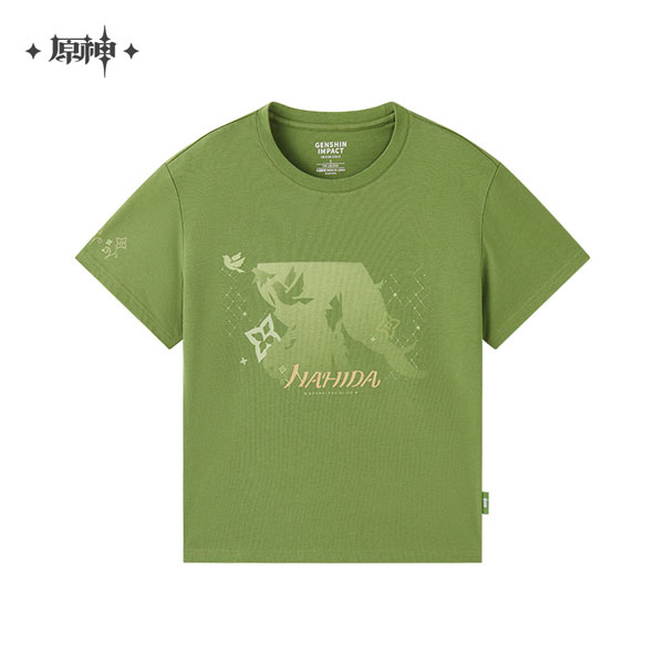 Chara Hobby AmiAmi Impact Genshin T-shirt Green Series Apparel & Nahida Silhouette Image | XXXL(Released) Shop] [Character