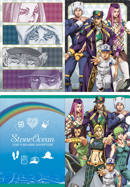 AmiAmi [Character & Hobby Shop]  Anime JoJo's Bizarre Adventure Stone  Ocean New Illustration Clear File Set [AM] A(Released)