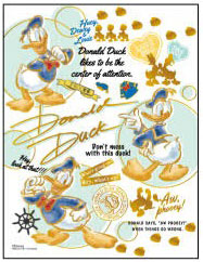 ﾔﾉﾏﾝ42-97ｶﾗﾌﾙ･ｺﾞｰﾙﾄﾞ/ﾄﾞﾅﾙﾄﾞﾀﾞｯｸ