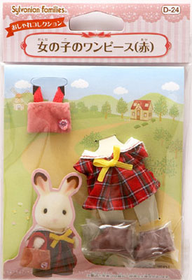 D-24女の子のﾜﾝﾋﾟｰｽ(赤)