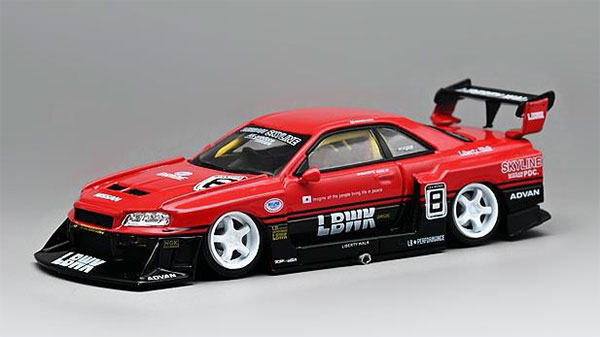 AmiAmi [Character & Hobby Shop] | 1/64 Nissan Skyline ER34 LBWK