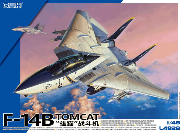 AmiAmi [Character & Hobby Shop] | 1/48 US Navy F-14B Carrier