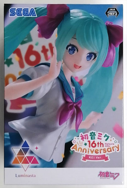 Hatsune Miku Series Luminasta "Hatsune Miku 16th Anniversary"KEI Ver. (Game-prize)