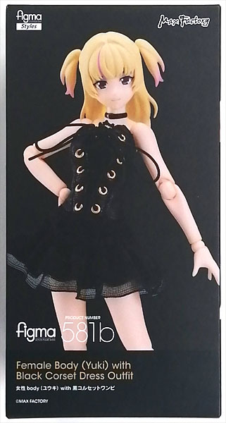 Max Factory figma Styles Female body (Yuuki) with Black Corset One-piece Dress Coordinate (Goodsmile Online Shop Exclusive) รูปภาพ 1