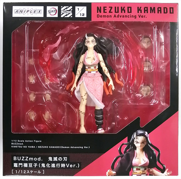 BUZZmod. Demon Slayer: Kimetsu no Yaiba Nezuko Kamado (Advanced Demon Form Ver.) 1/12 Action Figure (ANIPLEX+ Exclusive)