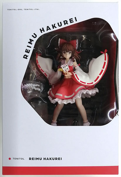 TENITOL Touhou Project Reimu Hakurei Complete Figure w/Special Background Panel (F:NEX Exclusive)