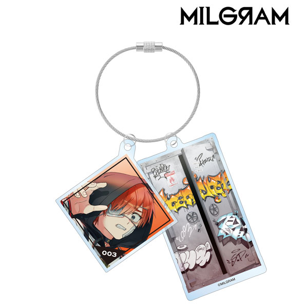 Hot Anime MILGRAM Q Version Acrylic Keychain MILGЯAM Haruka