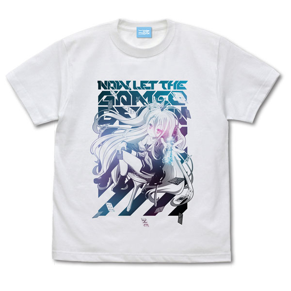 No Game No Life New Illustration "Shiro" T-shirt ASCIENTE! Ver./WHITE-XL