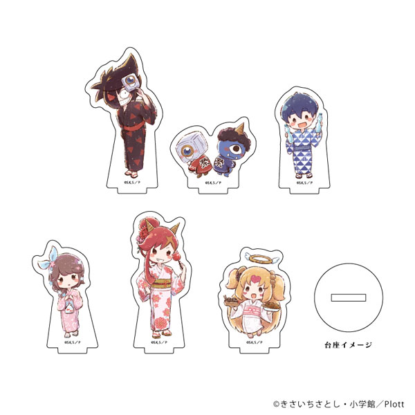 AmiAmi [Character & Hobby Shop]  Acrylic Puchi Stand Niehime to Kemono no  Ou 01/ GraffArt Illustration 5Pack BOX(Released)