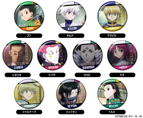 AmiAmi [Character & Hobby Shop]  CAN Badge Hunter x Hunter 10Pack  BOX(Released)