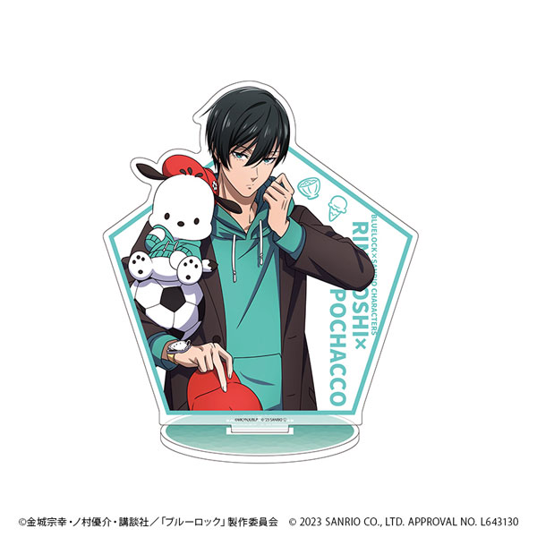 Aoshi Tokimitsu & Hangyodon - BLUELOCK x Sanrio Blue Lock Anime Acrylic  Stand