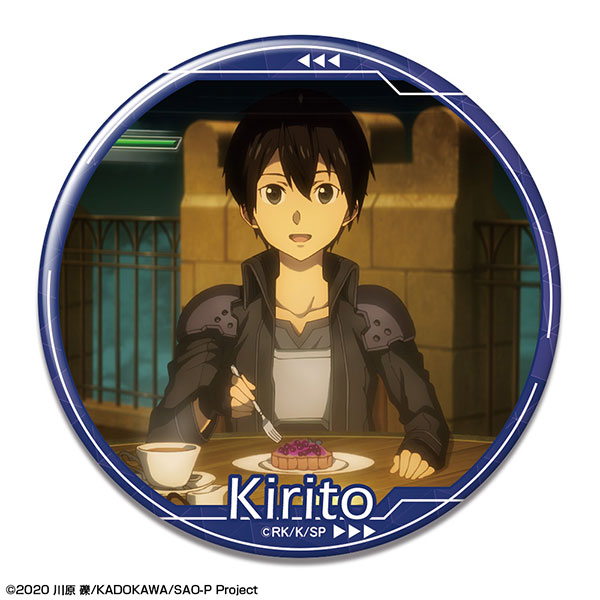 License Agent Sword Art Online -Progressive- Scherzo of Deep Night Tin Badge 02 Kirito /B รูปภาพ 1