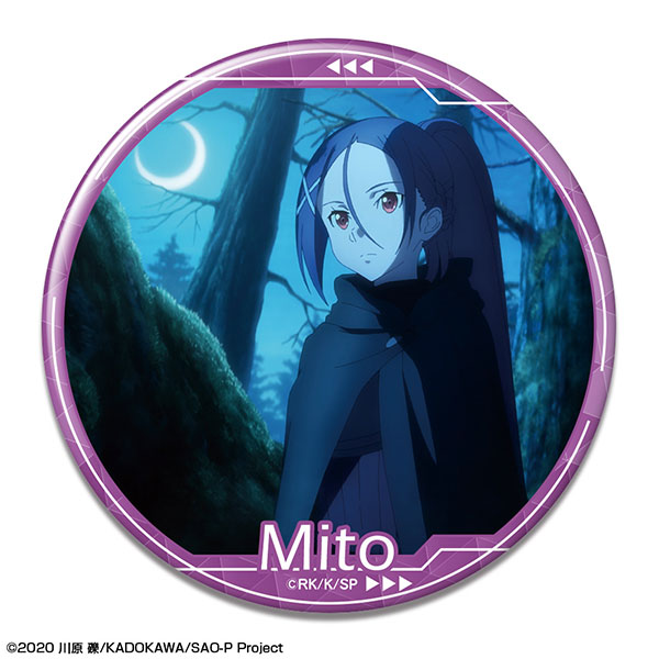 License Agent Sword Art Online -Progressive- Scherzo of Deep Night Tin Badge 13 Mito /B รูปภาพ 1