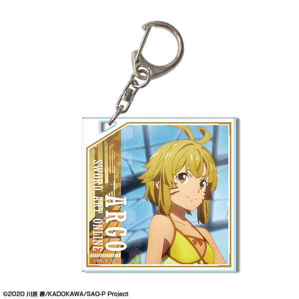 License Agent Sword Art Online -Progressive- Scherzo of Deep Night Acrylic Keychain Argo /A รูปภาพ 1