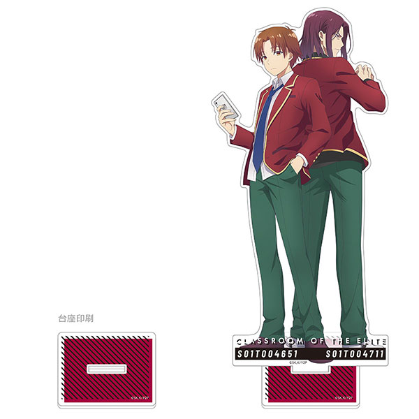 AmiAmi [Character & Hobby Shop]  Youkoso Jitsuryoku Shijou Shugi no  Kyoushitsu e Jumbo Acrylic Stand (Kiyotaka Ayanokouji & Kakeru  Ryuen)(Pre-order)