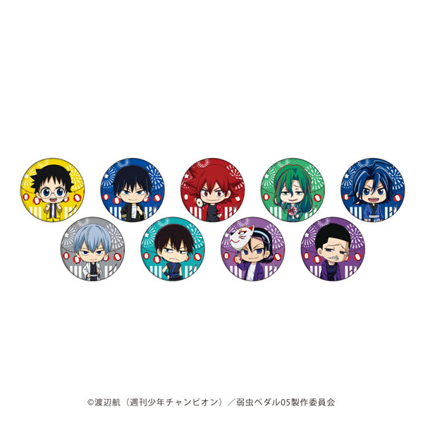 AmiAmi [Character & Hobby Shop]  Tin Badge Yowamushi Pedal: Limit Break  21/ Mini Chara Illustration 9Pack BOX(Released)