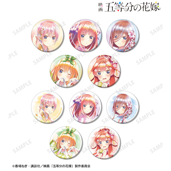 AmiAmi [Character & Hobby Shop]  Movie The Quintessential Quintuplets  New Illustration Group Cherry Blossom Japanese Outfit ver. Ani-Art aqua  label A4 Acrylic Panel(Pre-order)