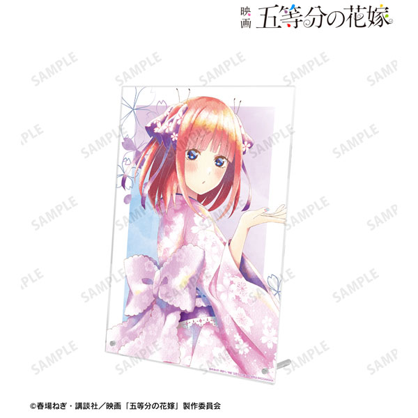 AmiAmi [Character & Hobby Shop]  Movie The Quintessential Quintuplets  New Illustration Group Cherry Blossom Japanese Outfit ver. Ani-Art aqua  label A4 Acrylic Panel(Pre-order)