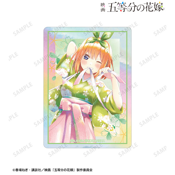 AmiAmi [Character & Hobby Shop]  Movie The Quintessential Quintuplets  New Illustration Group Cherry Blossom Japanese Outfit ver. Ani-Art aqua  label A4 Acrylic Panel(Pre-order)