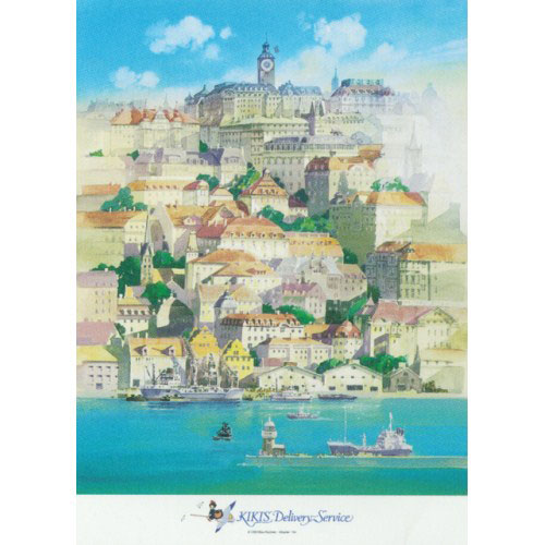 ｱｰﾄ500-267海に浮かぶ町