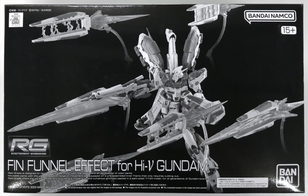 BANDAI SPIRITS RG 1/144 Hi-v Gundam Fin Funnel Effect Plastic Model (Hobby Online Shop Exclusive) hình ảnh 1