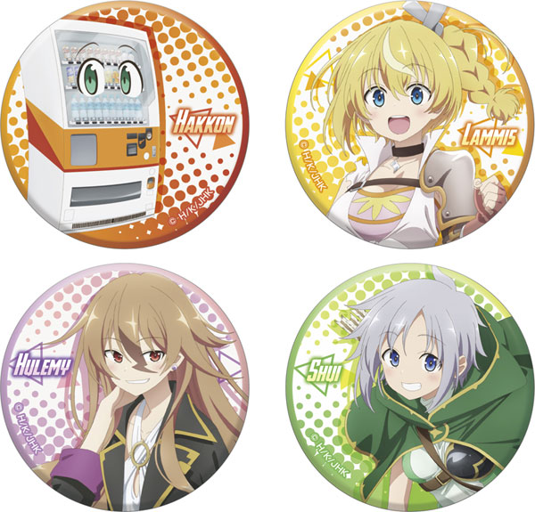 AmiAmi [Character & Hobby Shop]  TV Anime Reborn as a Vending Machine, I  Now Wander the Dungeon Tin Badge Set(Pre-order)
