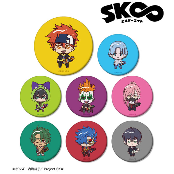 AmiAmi [Character & Hobby Shop]  SK8 the Infinity Trading Chokonto! Matte  Tin Badge 8Pack BOX(Pre-order)