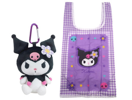 Sanrio Characters Clip-On Plush with Eco Bag Hello Kitty