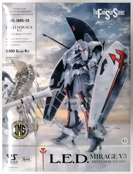 Volks IMS 1/100 L.E.D. Mirage V3 =Delta Berunn 3007= Plastic Model (Volks Exclusive) รูปภาพ 1