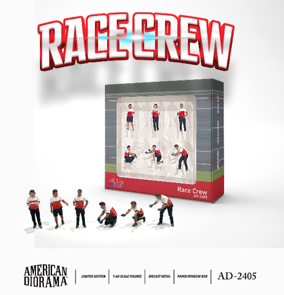 AmiAmi [Character & Hobby Shop] | 1/64 Figure Race Crew 6 Figure