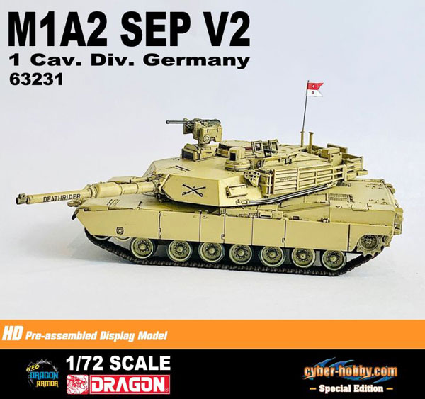 AmiAmi [Character & Hobby Shop] | 1/72 US Army M1A2 Abrams SEP V2 1st  Cavalry Division Death Rider (German Garrisoned Force) Complete  Model(Pre-order)