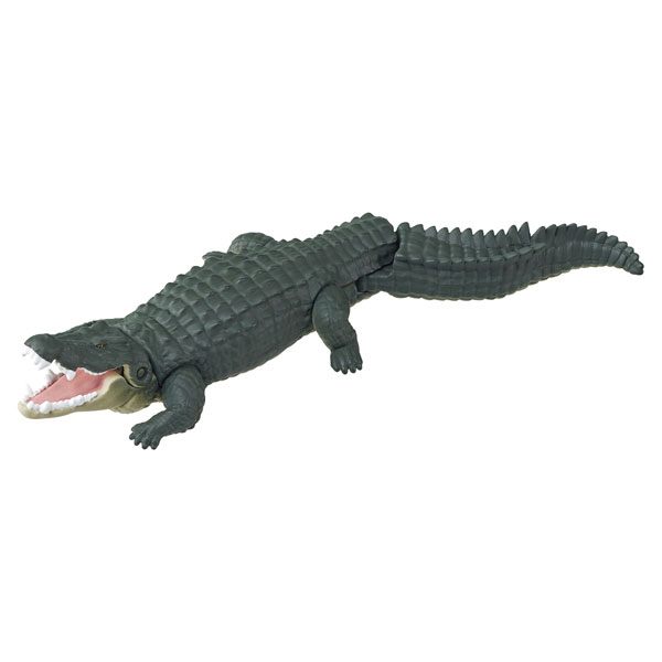 ★美品★ クロコダイル a testoni CROCODILE ア・テストーニ Takara Tomy Ania AS-08 Nile Crocodile Figure ‎487982 Real