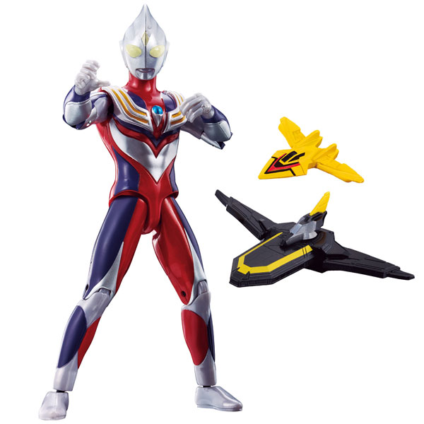 ウルトラアクションフィギュア　ウルトラマンティガ マルチタイプ ガッツウイングセット
