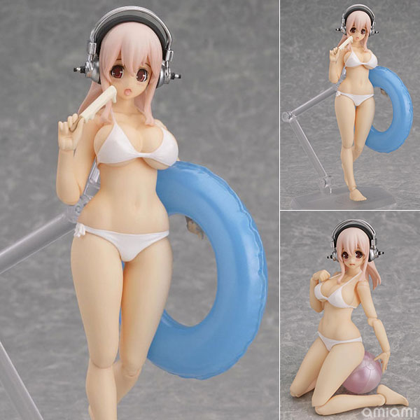 Pony Canyon figma Super Sonico Swimsuit Ver. (BD/DVD SoniAni Vol.1 First Press Limited Edition Bundled Item) รูปภาพ 1