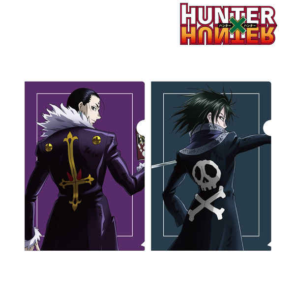 AmiAmi [Character & Hobby Shop] | Hunter x Hunter New Illustration Chrollo  & Feitan Fighting, Back View ver. 2 Clear File Set(Released)