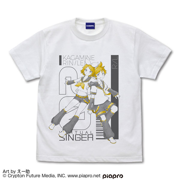 COSPA Kagamine Rin / Len T-shirt E-suke Ver. /WHITE-L รูปภาพ 1