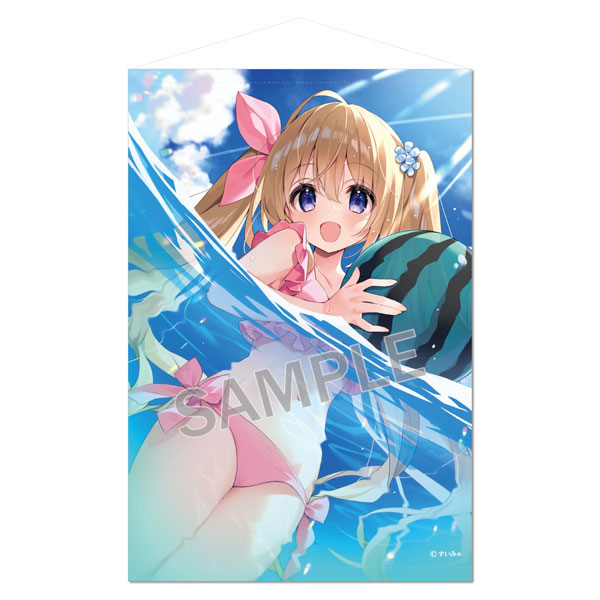 Brendream Suimya B2 Wall Scroll Aqua Shiroka-chan hình ảnh 1