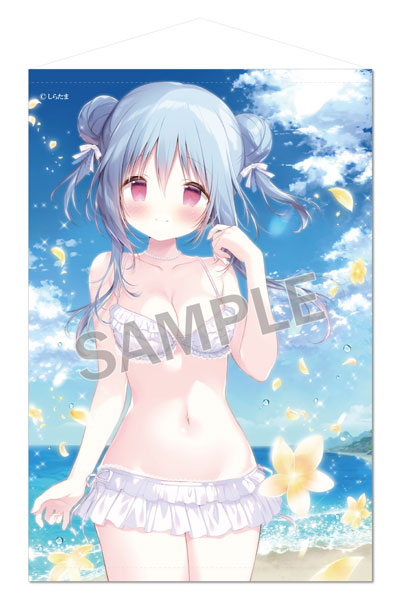 Brendream Shiratama B2 Wall Scroll Beach Date with Momoka-chan รูปภาพ 1