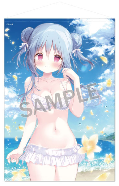 Brendream Shiratama B1 Wall Scroll Beach Date with Momoka-chan รูปภาพ 1