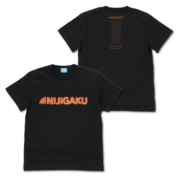 COSPA Love Live! Nijigasaki High School Idol Club Neon Sign Logo T-shirt /BLACK-M รูปภาพ 1