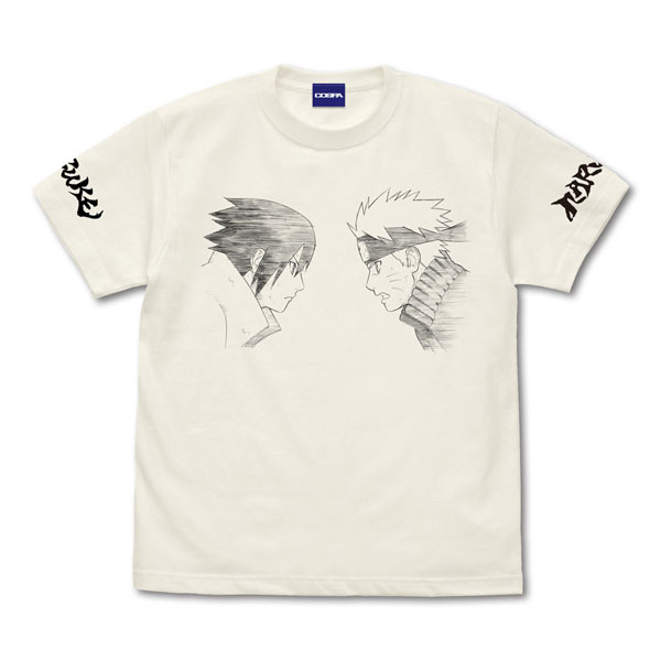 COSPA NARUTO Shippuden Naruto & Sasuke T-shirt /VANILLA WHITE-S รูปภาพ 1