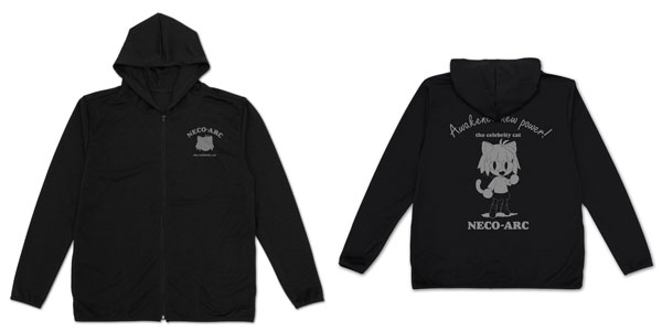 Tsukihime -A piece of blue glass moon- Neko Arc Thin Dry Hoodie /BLACK-L