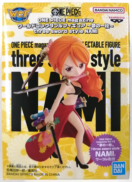 BANDAI SPIRITS ONE PIECE magazine World Collectable Figure -Yume no Ichimai- three sword style NAMI Complete Figure (Jump Characters Store, JUMP SHOP, etc. Exclusive) รูปภาพ 1