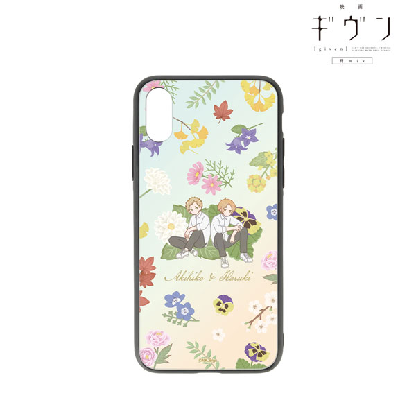 AmiAmi [Character u0026 Hobby Shop] | Movie Given Hiiragi mix Haruki Nakayama u0026  Akihiko Kaji Botania Tempered Glass iPhone Case (12 mini)(Pre-order)