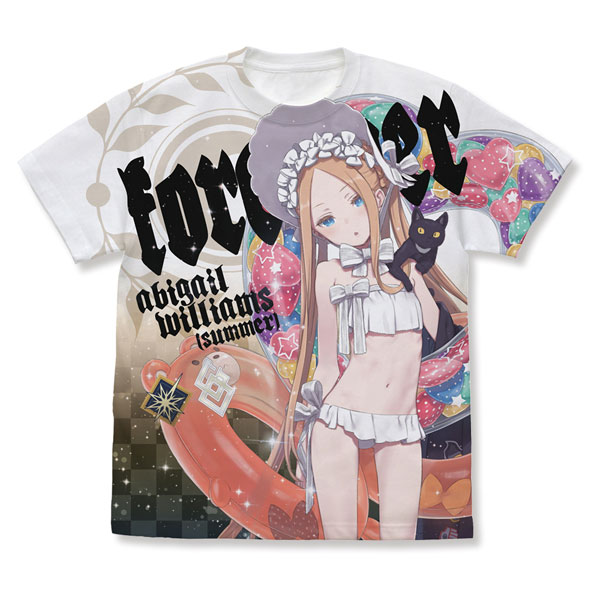 AmiAmi [Character & Hobby Shop] | Fate/Grand Order Foreigner / Abigail  Williams [Summer] Full Graphic T-shirt /WHITE-S(Pre-order)